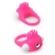 Розовое эрекционное кольцо с щеточкой LIT-UP SILICONE STIMU RING 5 - Dream Toys - во Владимире купить с доставкой