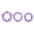 Набор из 3 фиолетовых эрекционных колец Stay Hard Beaded Cockrings - Blush Novelties - во Владимире купить с доставкой