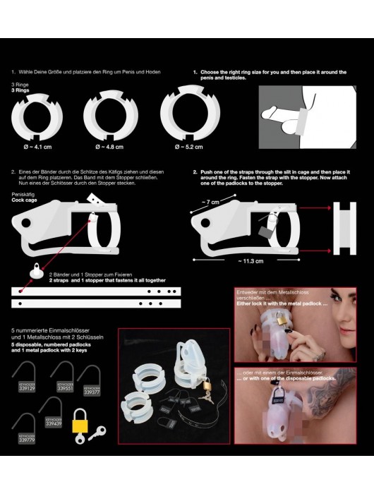 Набор для мужского пояса верности Cock Cage Set - Orion - купить с доставкой во Владимире