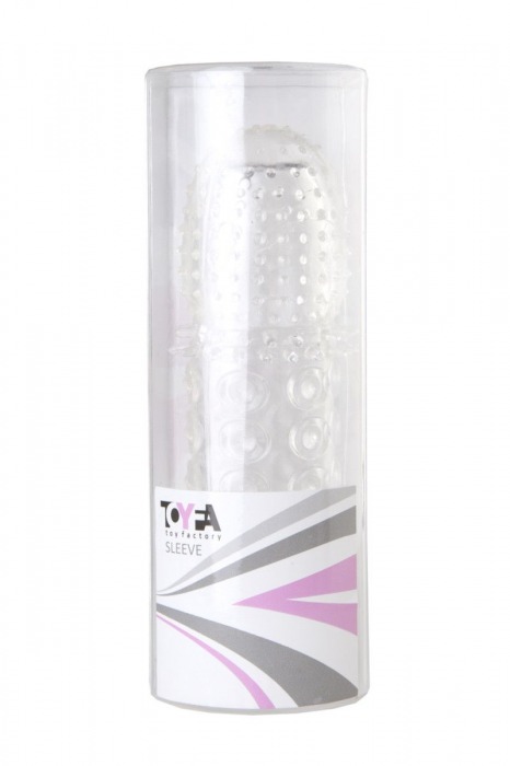 Прозрачная закрытая гелевая насадка - 13,5 см. - Toyfa Basic - во Владимире купить с доставкой