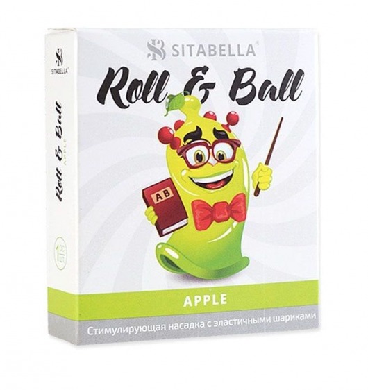 Стимулирующий презерватив-насадка Roll   Ball Apple - Sitabella - купить с доставкой во Владимире