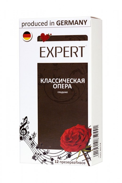 Гладкие презервативы Expert  Классическая опера  - 12 шт. - Expert - купить с доставкой во Владимире