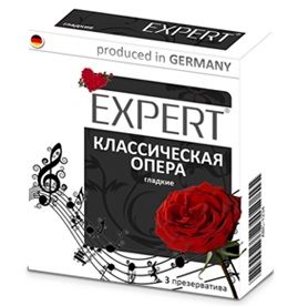 Гладкие презервативы Expert  Классическая опера  - 3 шт. - Expert - купить с доставкой во Владимире