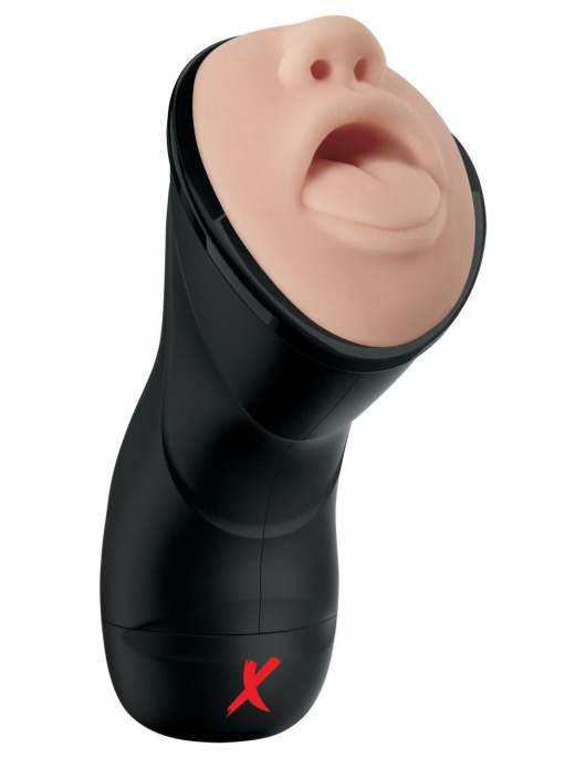 Мастурбатор-ротик Deep Throat Vibrating Stroker - Pipedream - во Владимире купить с доставкой