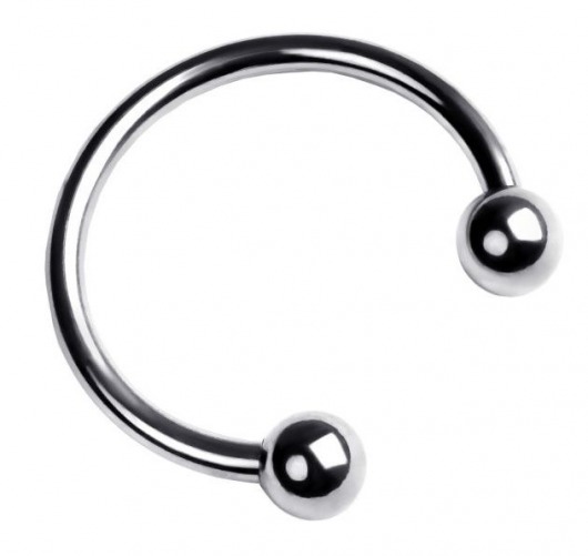 Серебристая подкова на головку пениса - ToyFa - купить с доставкой во Владимире