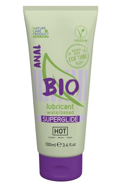 Интимный увлажняющий анальный гель BIO SuperGlide - 100 мл. - HOT - купить с доставкой во Владимире