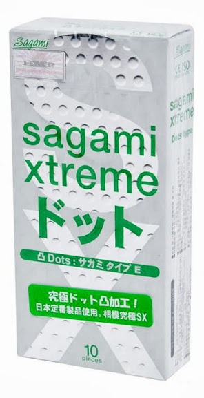 Презервативы Sagami Xtreme Type-E с точками - 10 шт. - Sagami - купить с доставкой во Владимире