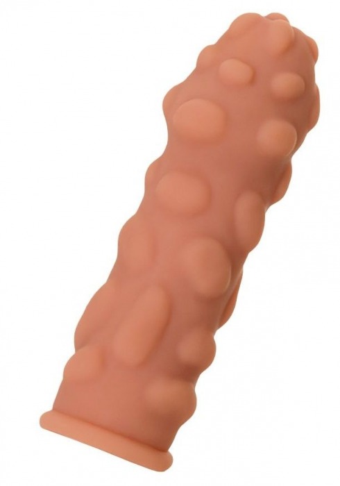 Телесная реалистичная насадка KOKOS Extreme Sleeve 11 с дополнительной стимуляцией - 12,7 см. - KOKOS - во Владимире купить с доставкой