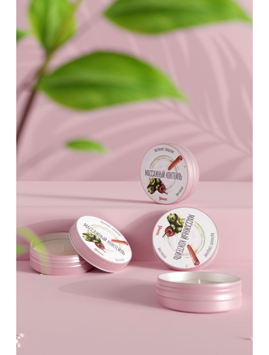 Массажная свеча «Массажный коктейль» с ароматом пина колады - 30 мл. - ToyFa - купить с доставкой во Владимире