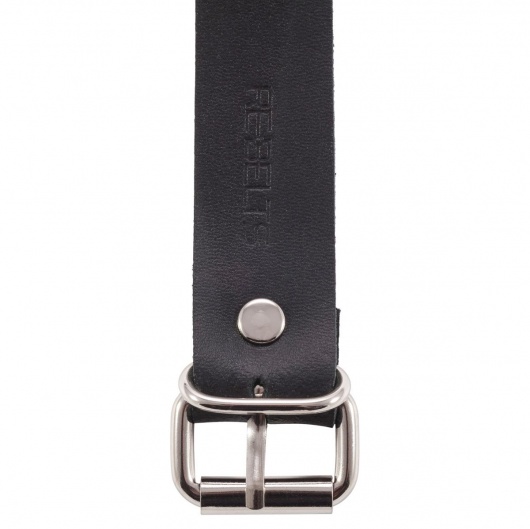 Черный поводок и чокер с кольцом Rada - Rebelts - купить с доставкой во Владимире