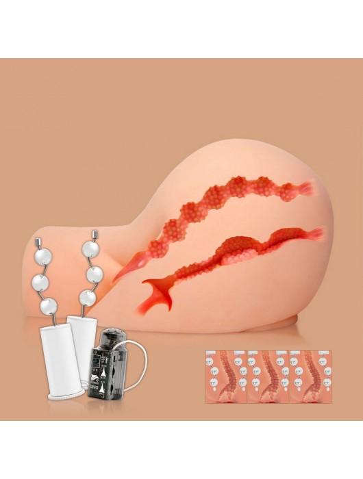 Мастурбатор-полуторс Oknyeo с вибрацией, ротацией и голосом - KOKOS - во Владимире купить с доставкой