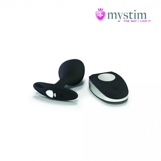 Черная пробка Mystim Rocking Vibe S с возможностью подключения к электростимулятору - 9,7 см. - MyStim - купить с доставкой во Владимире