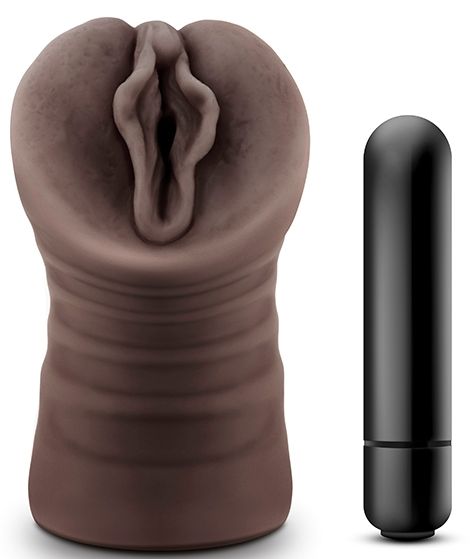 Коричневый мастурбатор-вагина Alexis - Blush Novelties - во Владимире купить с доставкой