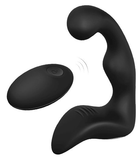 Черный вибромассажер простаты REMOTE BOOTY PLEASER - Dream Toys - во Владимире купить с доставкой