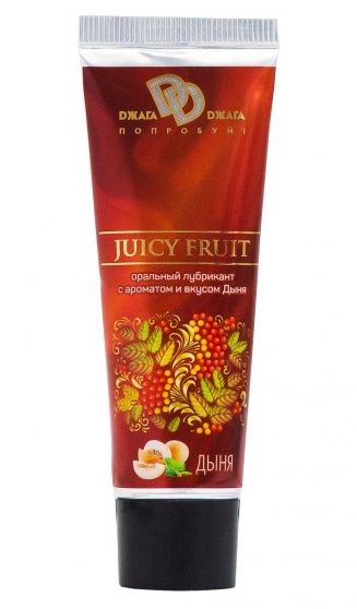 Интимный съедобный лубрикант JUICY FRUIT с ароматом дыни - 30 мл. - БиоМед - купить с доставкой во Владимире