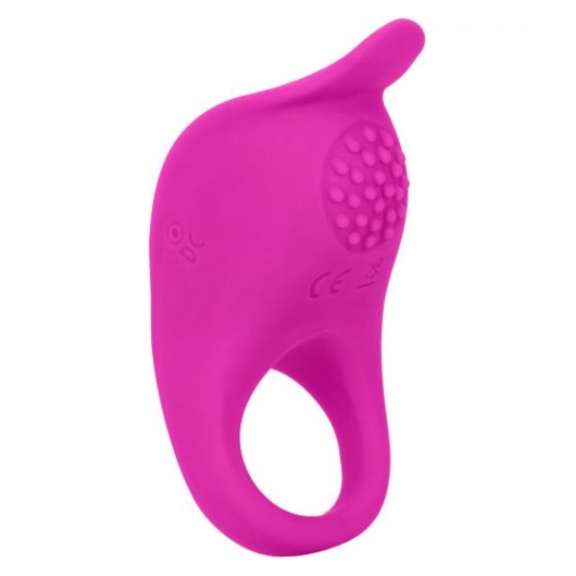 Ярко-розовое эрекционное виброкольцо Silicone Rechargeable Teasing Enhancer - California Exotic Novelties - во Владимире купить с доставкой