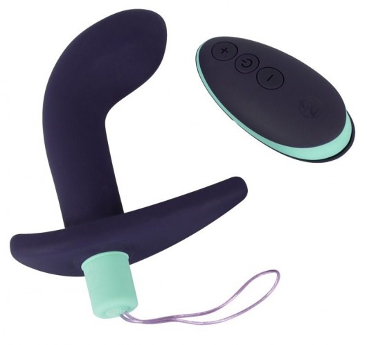 Темно-фиолетовый вибростимулятор простаты с пультом ДУ Remote Controlled Prostate Plug - Orion - во Владимире купить с доставкой