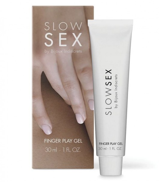 Гель для мастурбации с ароматом кокоса Slow Sex Finger Play Gel - 30 мл. - Bijoux Indiscrets - купить с доставкой во Владимире