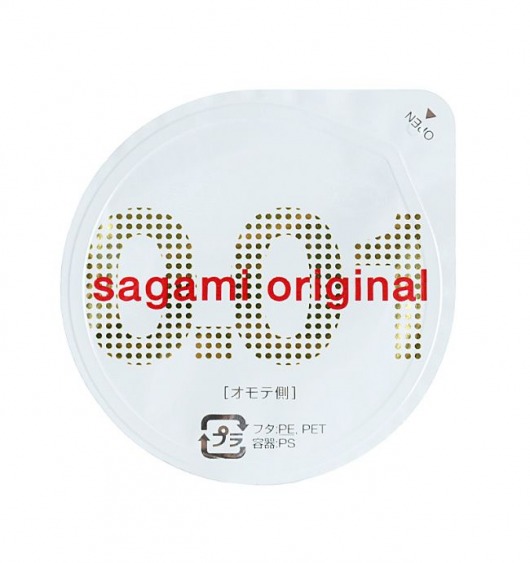 Супертонкий презерватив Sagami Original 0.01 - 1 шт. - Sagami - купить с доставкой во Владимире