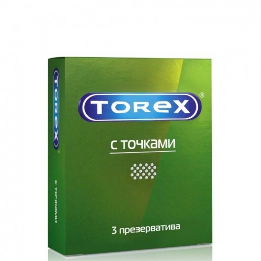 Текстурированные презервативы Torex  С точками  - 3 шт. - Torex - купить с доставкой во Владимире