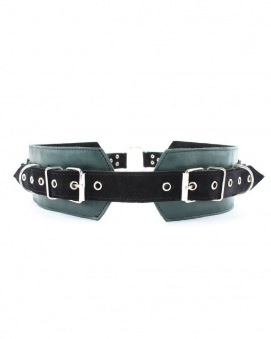 Изумрудный пояс Ladys Arsenal с колечками для крепления - БДСМ Арсенал - купить с доставкой во Владимире
