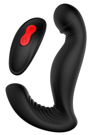Черный вибромассажер простаты SWIRLING P-PLEASER - Dream Toys - во Владимире купить с доставкой