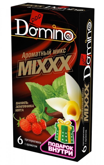 Ароматизированные презервативы DOMINO  Ароматный микс  - 6 шт. - Domino - купить с доставкой во Владимире