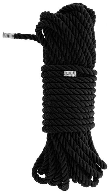 Черная веревка для бондажа BONDAGE ROPE - 10 м. - Dream Toys - купить с доставкой во Владимире