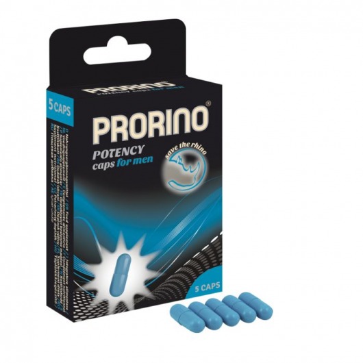 БАД для мужчин ero black line PRORINO Potency Caps for men - 5 капсул - Ero - купить с доставкой во Владимире