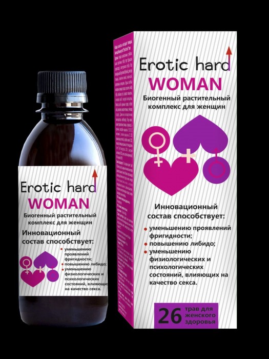 Женский биогенный концентрат для повышения либидо Erotic hard Woman - 250 мл. - Erotic Hard - купить с доставкой во Владимире