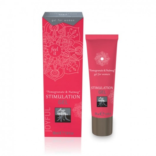 Возбуждающий интимный гель для двоих STIMULATION GEL Pomegranate   Nutmeg - 30 мл. - Shiatsu - купить с доставкой во Владимире