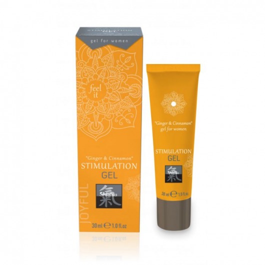 Возбуждающий интимный гель STIMULATION GEL Ginger   Cinnamon - 30 мл. - Shiatsu - купить с доставкой во Владимире