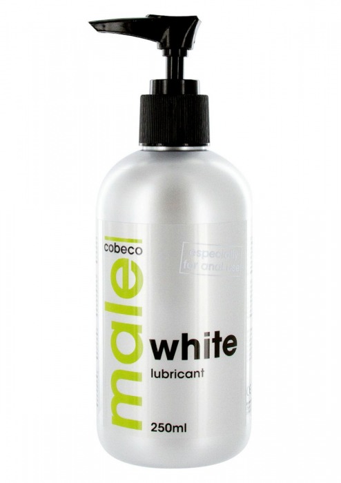 Анальная смазка на водной основе MALE Cobeco White Lubricant - 250 мл. - Cobeco - купить с доставкой во Владимире