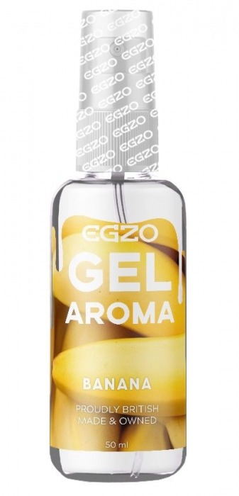 Интимный лубрикант EGZO AROMA с ароматом банана - 50 мл. - EGZO - купить с доставкой во Владимире