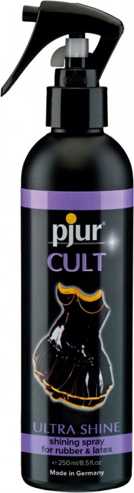 Спрей для ухода за одеждой из латекса pjur CULT Ultra Shine - 250 мл. - Pjur - купить с доставкой во Владимире