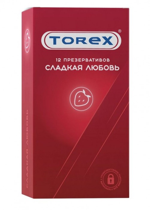 Презервативы Torex  Сладкая любовь  с ароматом клубники - 12 шт. - Torex - купить с доставкой во Владимире