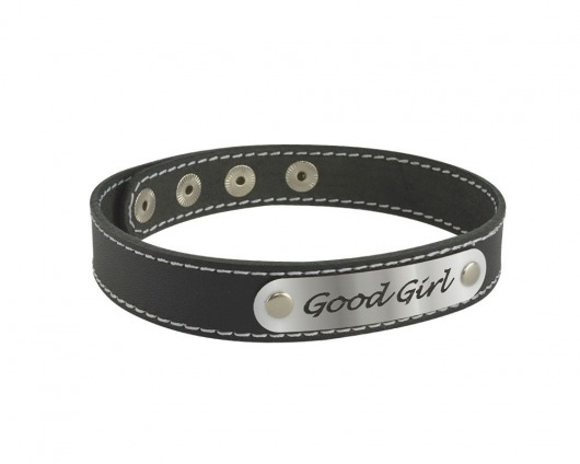 Чокер с белой строчкой Good Girl - Sitabella - купить с доставкой во Владимире