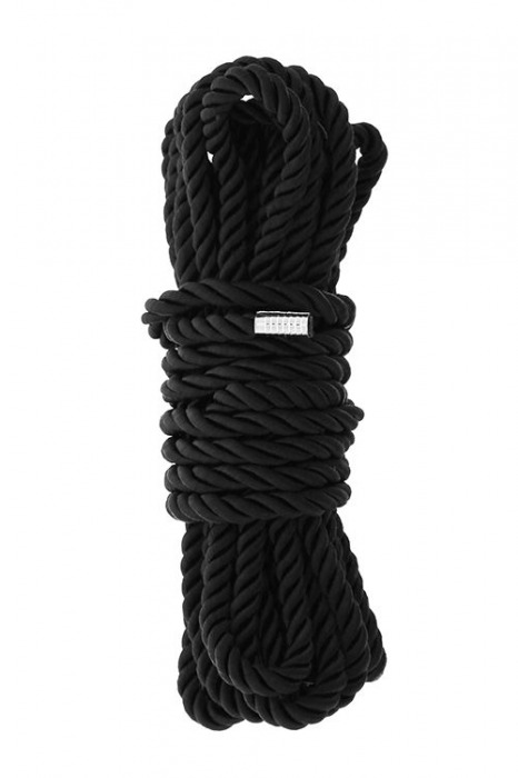 Черная веревка для шибари DELUXE BONDAGE ROPE - 5 м. - Dream Toys - купить с доставкой во Владимире