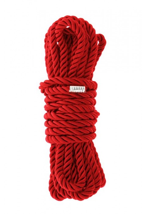 Красная веревка для шибари DELUXE BONDAGE ROPE - 5 м. - Dream Toys - купить с доставкой во Владимире