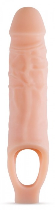 Телесный реалистичный фаллоудлинитель 9 Inch Silicone Cock Sheath Penis Extender - 22,86 см. - Blush Novelties - во Владимире купить с доставкой