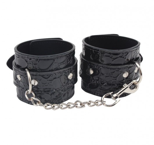 Черные наручники Be good Wrist Cuffs - Chisa - купить с доставкой во Владимире