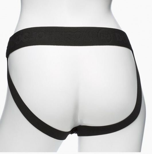 Черный пояс с 3 сменными полыми насадками BE Ready - 19, 20,3 и 17,8 см. - Doc Johnson - купить с доставкой во Владимире