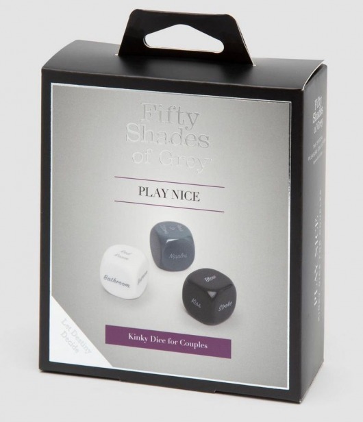 Игральные кубики для пар Play Nice - Fifty Shades of Grey - купить с доставкой во Владимире