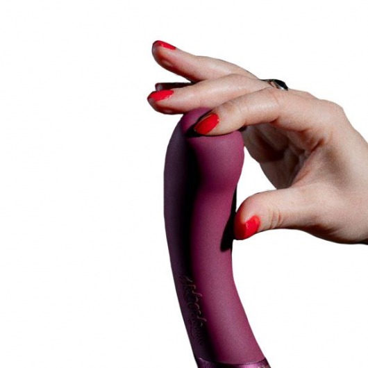 Фиолетовый вибратор Kurve с двумя моторами - 19,4 см. - Hot Octopuss