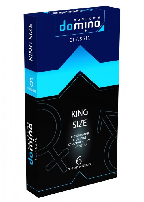 Презервативы увеличенного размера DOMINO Classic King size - 6 шт. - Domino - купить с доставкой во Владимире