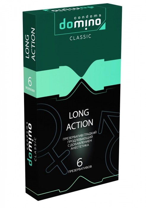 Презервативы с пролонгирующим эффектом DOMINO Classic Long action - 6 шт. - Domino - купить с доставкой во Владимире