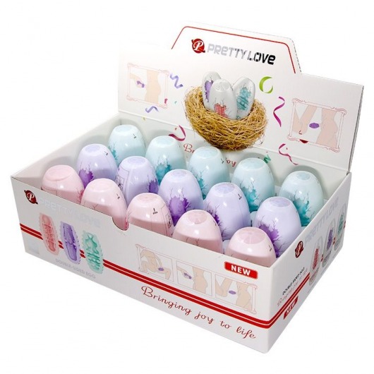 Набор из 15 мини-мастурбаторов Fantastic Egg Hard Boiled - Baile - во Владимире купить с доставкой