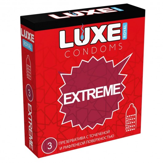 Текстурированные презервативы LUXE Royal Extreme - 3 шт. - Luxe - купить с доставкой во Владимире