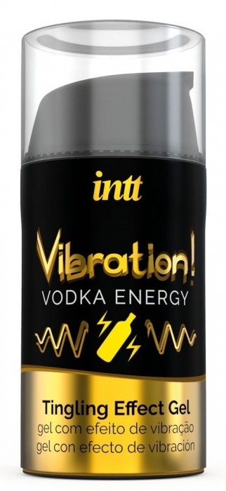 Жидкий интимный гель с эффектом вибрации Vibration! Vodka Energy - 15 мл. - INTT - купить с доставкой во Владимире