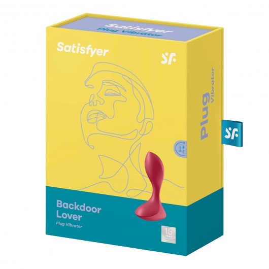 Красный вибромассажёр простаты Satisfyer Backdoor Lover - 14 см. - Satisfyer - во Владимире купить с доставкой